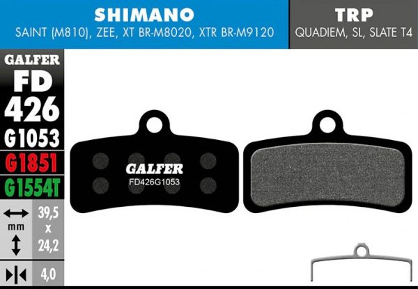 Galfer Standard Bremsbelag - Shimano Saint, Zee, XT