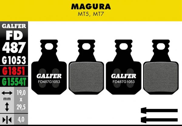 Galfer Standard Bremsbelag - Magura MT5, MT7